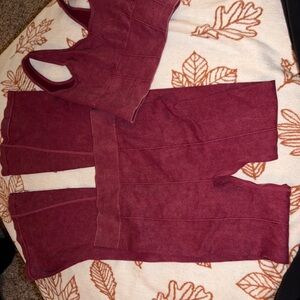 Elegant Maroon Boot Cut Pants